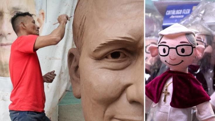 La statua, i pupazzi, le preghiere: in Perù l'attesa per il ritorno del Papa tra ansie e speranze