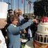 Alberto Angela a Pompei, taglio della torta di Salvatore Gabbiano