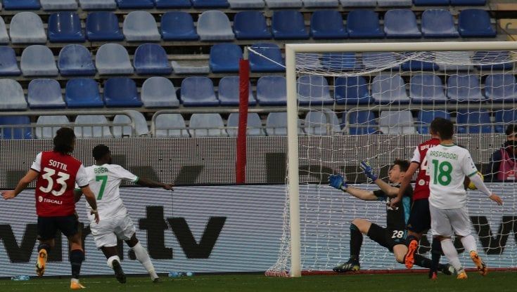 Cagliari-Sassuolo 1-1: Joao Pedro illude i sardi, Boga li riprende al 95'