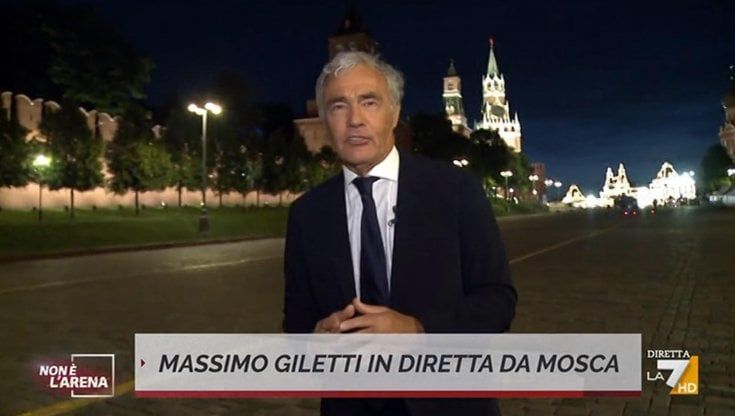La débâcle di Giletti a Mosca, conduttore agnello nella tana del lupo