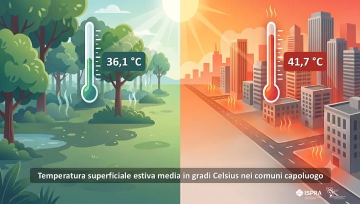 Isole di calore. Meno asfalto, più alberi: così le città italiane possono perdere 4 gradi