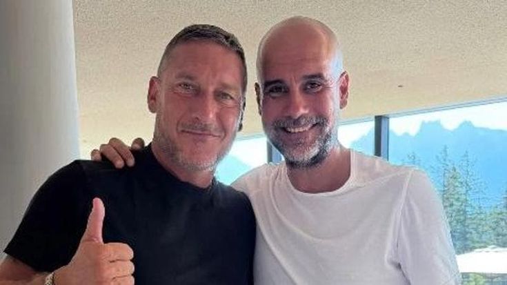 Totti e Guardiola in vacanza insieme: l’incontro inaspettato in Alto Adige