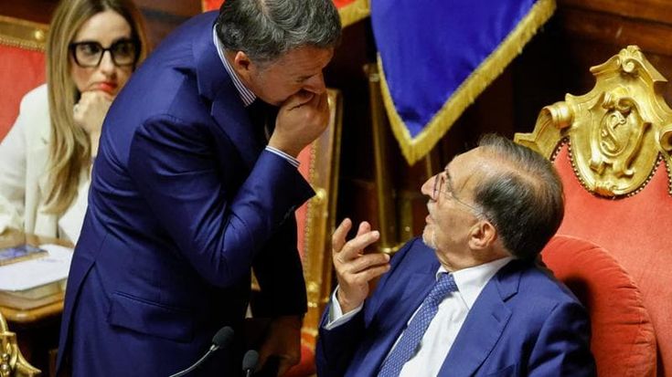 Lite in Senato tra Renzi e Giuli. La Russa difende il ministro e il leader di Iv lo attacca: “Faccia l’arbitro, tifi per l’Inter non per FdI”