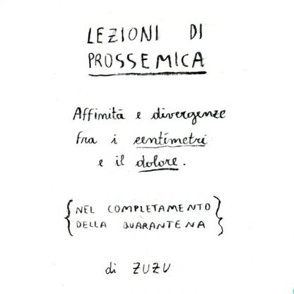 Affari di ZUZU. Le distanze sociali