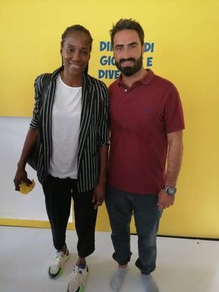 Fiona May inaugura un centro sportivo al rione Sanità