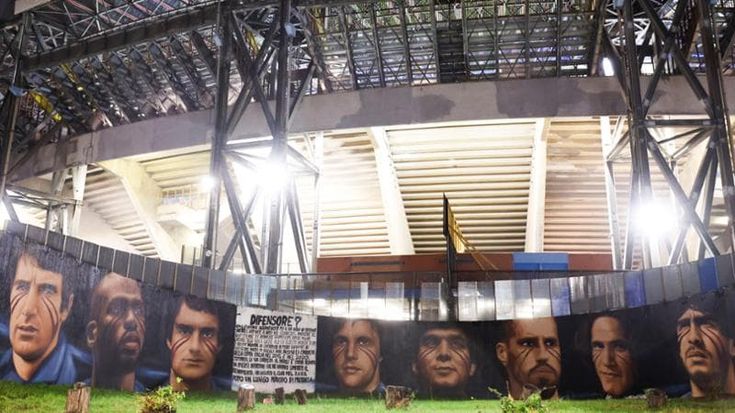 Euro 2032: vertice in Federcalcio, lavori al Maradona per 203 milioni. Si presenta murale di Jorit