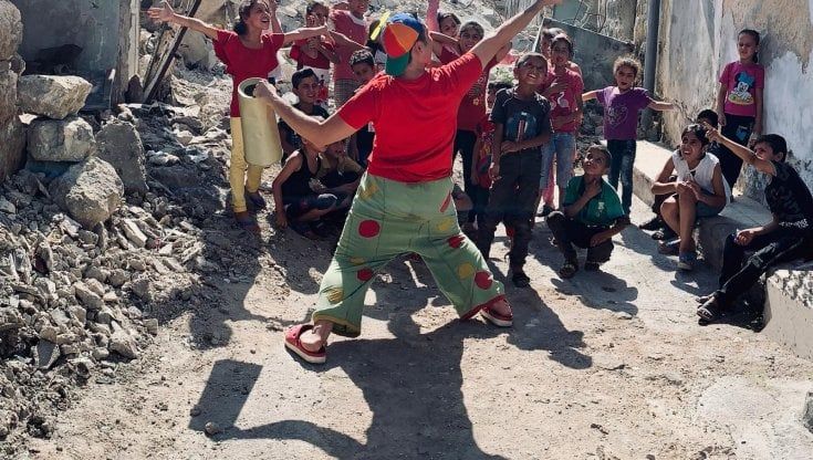 Marco Rodari, un clown sotto le bombe