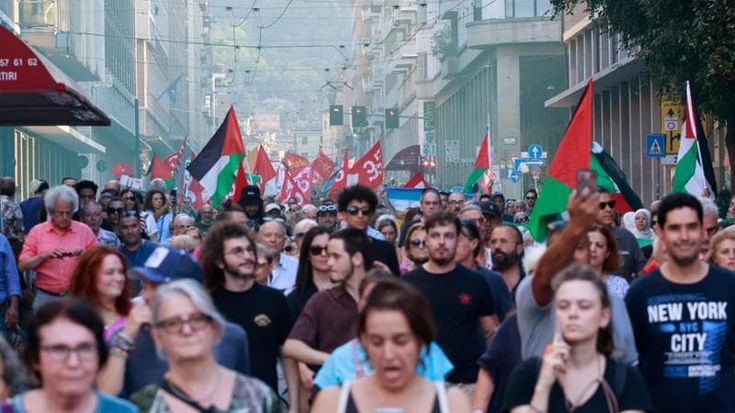 Gaza, in cinquemila a Bologna con la Cgil, anche Schlein in corteo. “Uniti contro l’orrore”