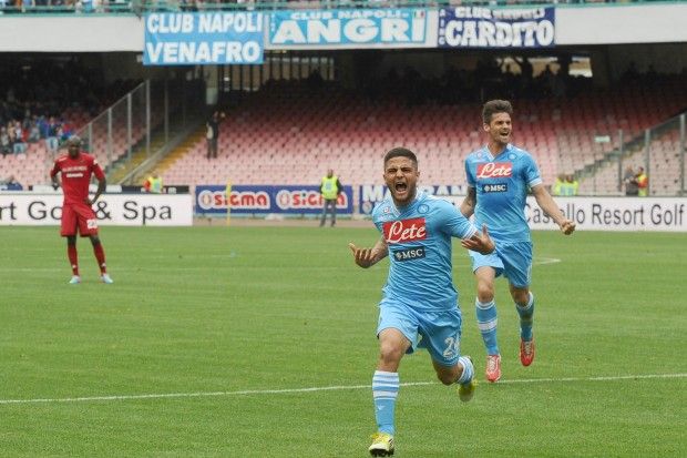 Insigne, gol Champions e esultanza