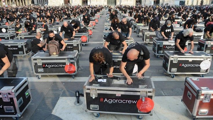 La protesta dei lavoratori dello spettacolo ancora senza futuro: "Per noi nessuna ripartenza"