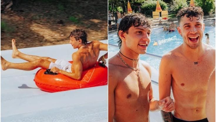 Kimi Antonelli, festa per i 20 anni all’Aquafan di Riccione. Con Bezzecchi e la torta al cioccolato