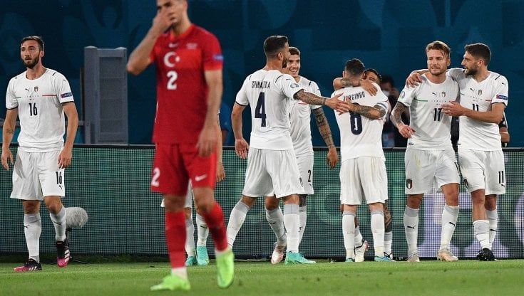 Europei, diretta Italia-Turchia 3-0: autogol di Demiral, poi a segno Immobile e Insigne