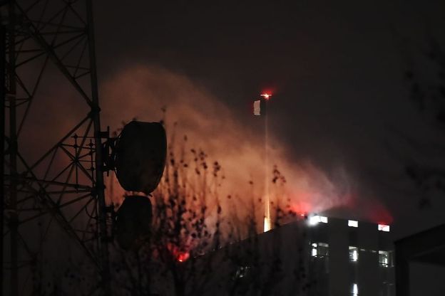 Torre Isozaki, allarme incendio: è un'illusione ottica