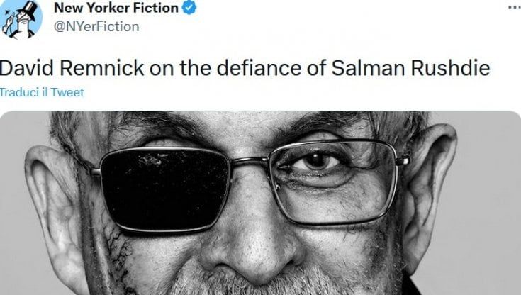 Salman Rushdie torna in libreria. E il New Yorker pubblica le prime foto dopo l'attentato 