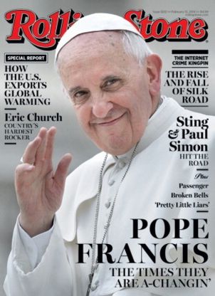 Rolling Stone: la copertina con Papa Francesco &egrave; rock