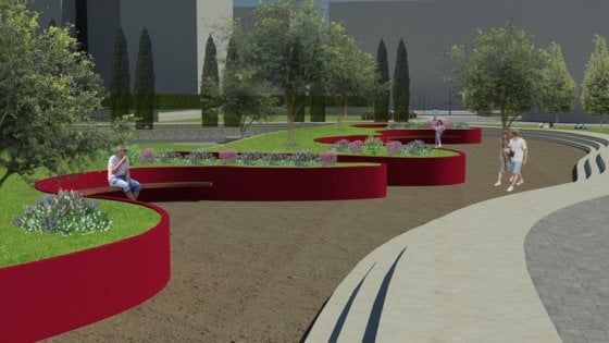 Bari, un parco con giochi per bambini e piste ciclabili al posto dell'ex gasometro: ecco il progetto