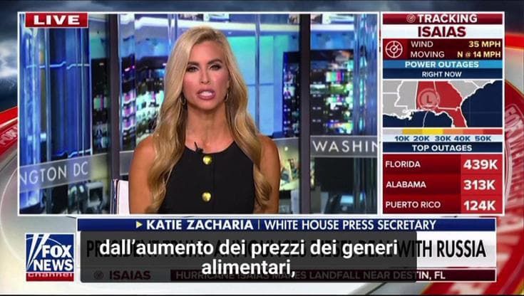 L'entusiasmo della nuova portavoce di Trump: "E' il presidente più energico e intenso di sempre"
