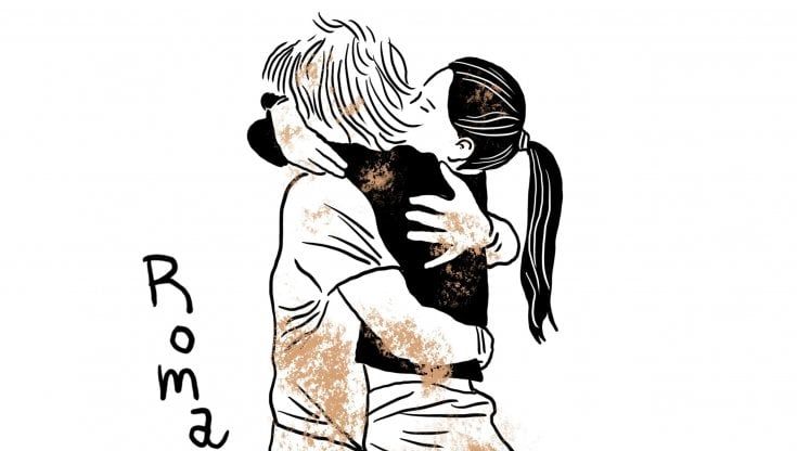 Gianluca Costantini e il disegno della Romagna in ginocchio: "Mi ha ispirato una foto simbolo dell'alluvione a Senigallia"