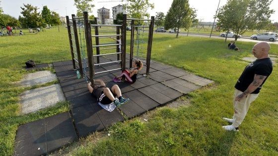 Parma, il parco è una palestra all'aperto con il personal trainer 
