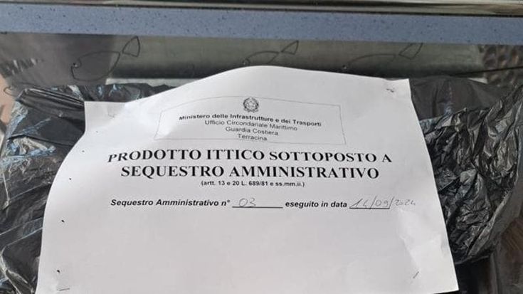 Rischi per la salute pubblica, blitz delle guardie costiere tra le vie dei vip: bloccata rivendita di pesce sospetto al Circeo