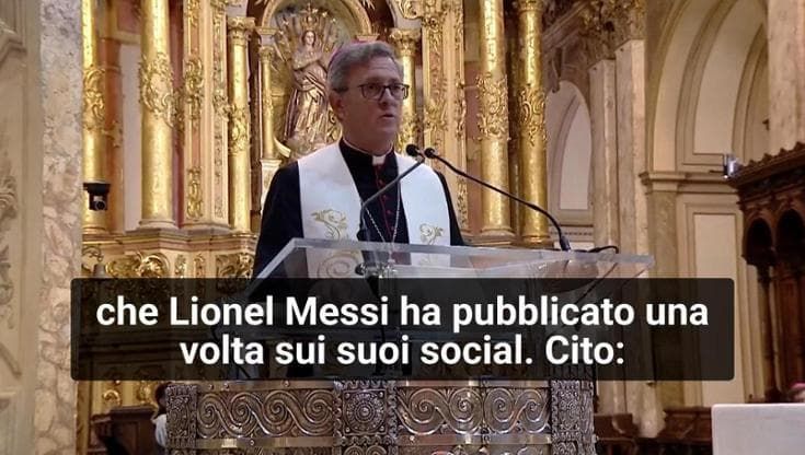 Argentina, arcivescovo di Buenos Aires davanti a Milei cita post di Messi sull'importanza del gruppo