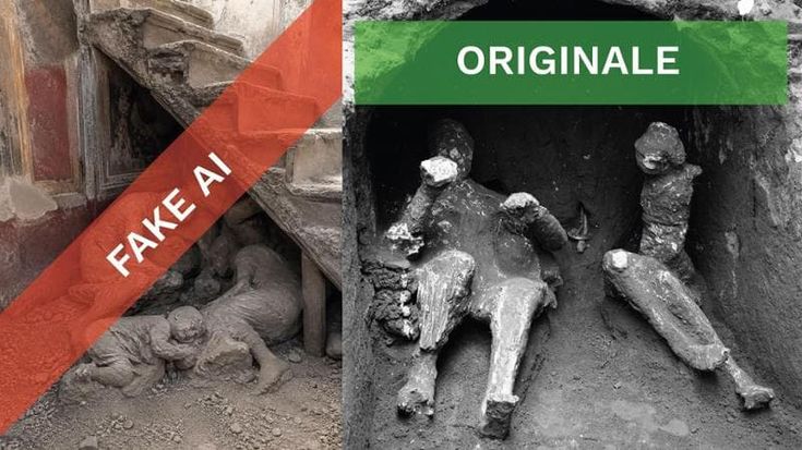 Pompei e l’IA, Zuchtriegel: immagini di falsi calchi sui social di un professore della Federico II