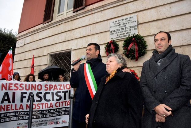 Benny Petrone, Bari ricorda il 18enne ucciso dai fascisti
