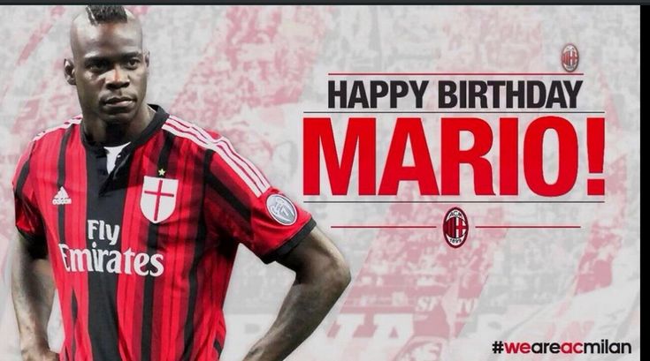 Balotelli compie 24 anni, gli auguri del Milan sul web