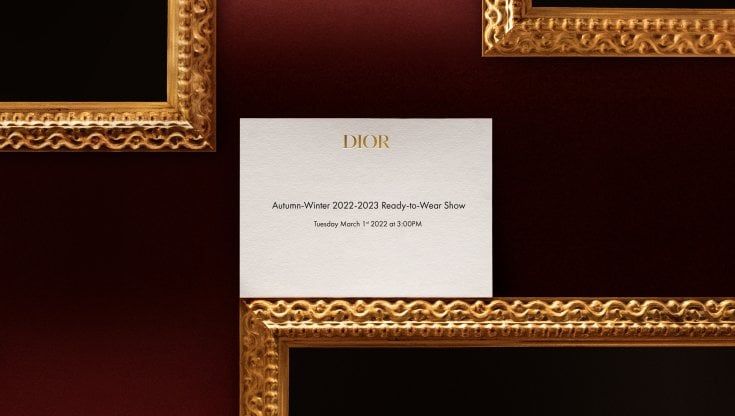 Christian Dior: la sfilata della collezione autunno/inverno 2022-23 in live streaming