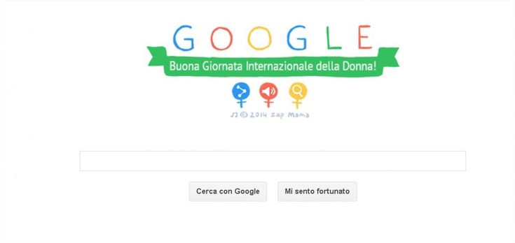 Google anticipa il doodle per la festa della donna