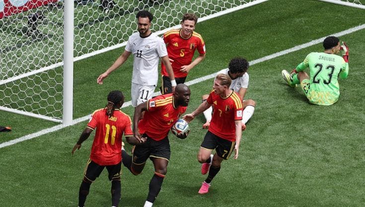 Lukaku entra e dà la scossa al Belgio: Egitto raggiunto, 1-1