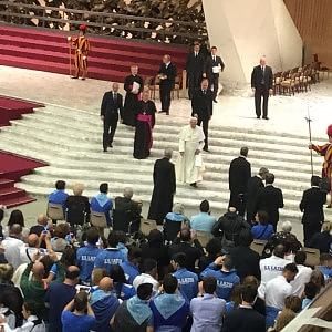 La Polisportiva Lazio in udienza da Papa Francesco