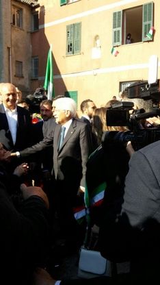 La visita di Mattarella a casa Pertini a Savona