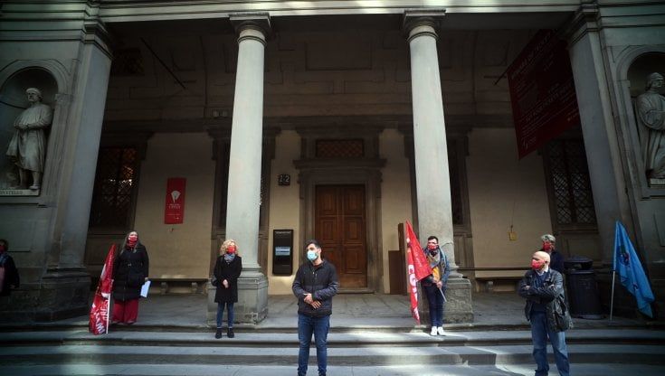 Firenze, protestano 300 lavoratori dei musei 