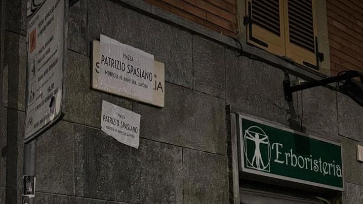 Santa Giulia diventa piazza Patrizio Spasiano, morto sul lavoro a 19 anni