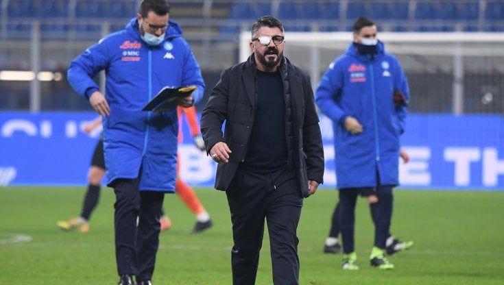 Napoli, Gattuso contro l'arbitro: "Solo in Italia si caccia per un 'vaffa'"