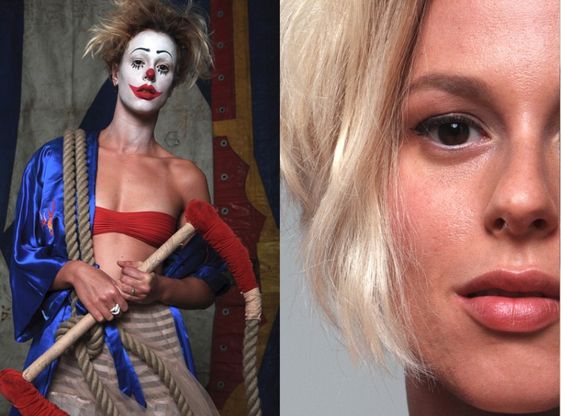 Dalla Pellegrini alla Cucinotta:<br />clown per uno scatto di bont&agrave;
