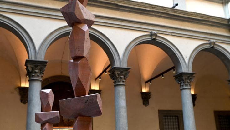 Palazzo Strozzi, acqua nel cortile. Così Superflex ricorda l’alluvione di 60 anni fa a Firenze