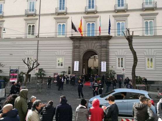 Via Carbonara, l'attesa per il Real Madrid