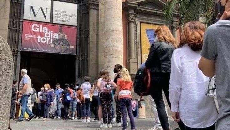 Napoli, fila al Mann: non si vedeva da prima della pandemia