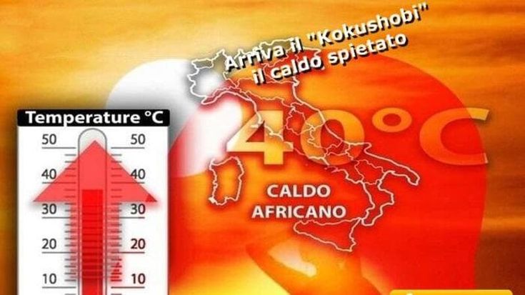 Previsioni meteo, in Giappone lo chiamano Kokushobi: è il caldo con punte di 40°C atteso in Italia