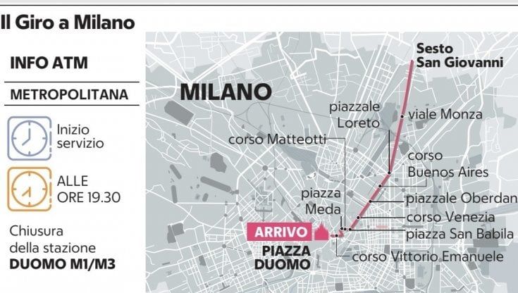 Il Giro d'Italia, duemila in piazza Duomo a Milano per l’ultima tappa