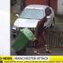 Attentato a Manchester, Salman Abedi con tunica e cappuccio butta la spazzatura 