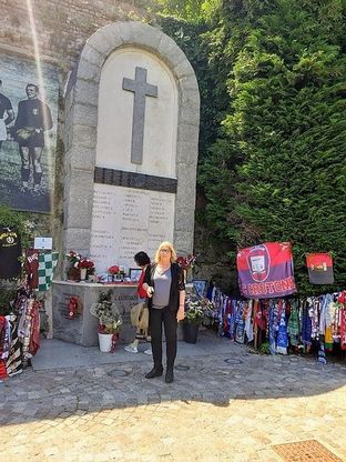La leader dei metalmeccanici Fiom rende omaggio agli Invincibili di Superga