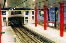 La metro e i colori degli azulejos
