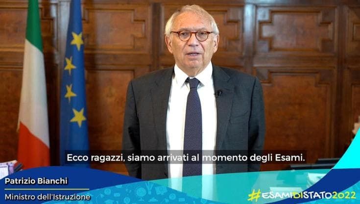 Esami di Stato 2022: Bianchi: "Sono un momento di passaggio, viveteli con entusiasmo"