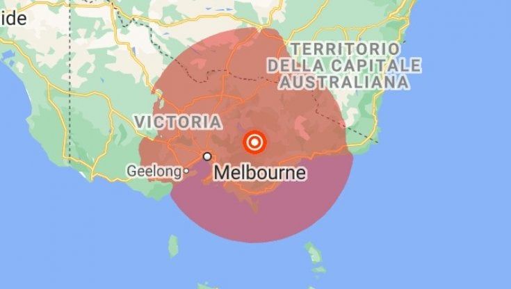 Australia: terremoto di magnitudo 5.9 a 100 km da Melbourne: danni a edifici, gente in strada