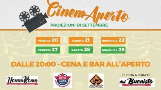 Roma,  proiezioni di settembre con Nonna Roma e il Buonista