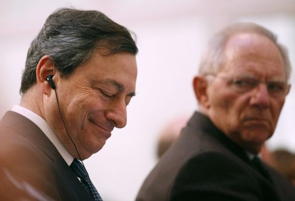 Fmi, l'occhiataccia di Schauble a Draghi