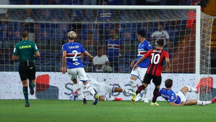 Sampdoria-Milan 0-1: Brahim Diaz segna, Audero sbaglia. I rossoneri partono bene